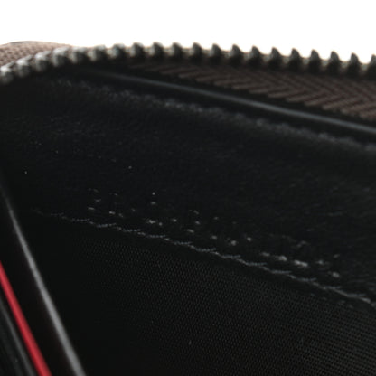 Valentino Garavani Metallic Patent Rockstud Spike Continental Zip Around Wallet Rutenio 8 of 8