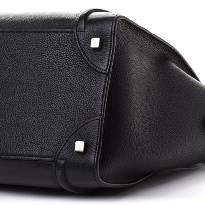 Celine Drummed Calfskin Mini Luggage Black 10 of 21