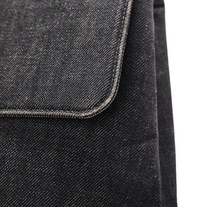 Chanel Denim Jumbo Kelly Flap Black 18 of 20