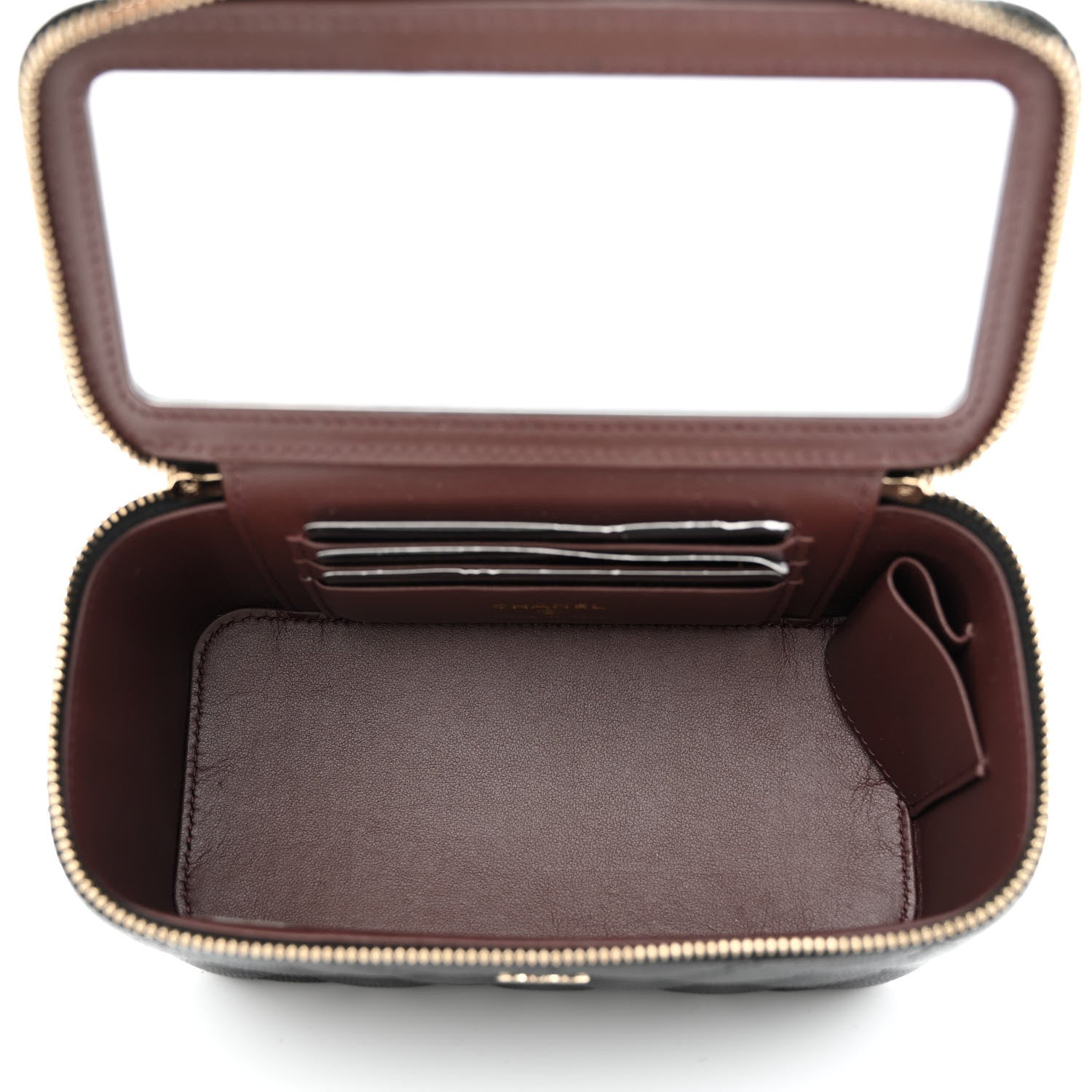 Chanel Caviar Quilted Small Vanity Case With Chain Black 5 of 11