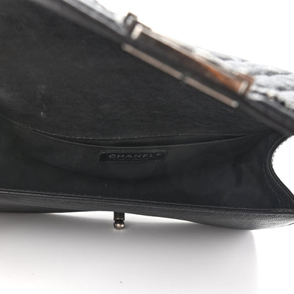 Chanel Goatskin Quilted Medium Boy Handle Flap Black 4 of 11