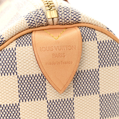 Louis Vuitton Damier Azur Speedy 30 6 of 9