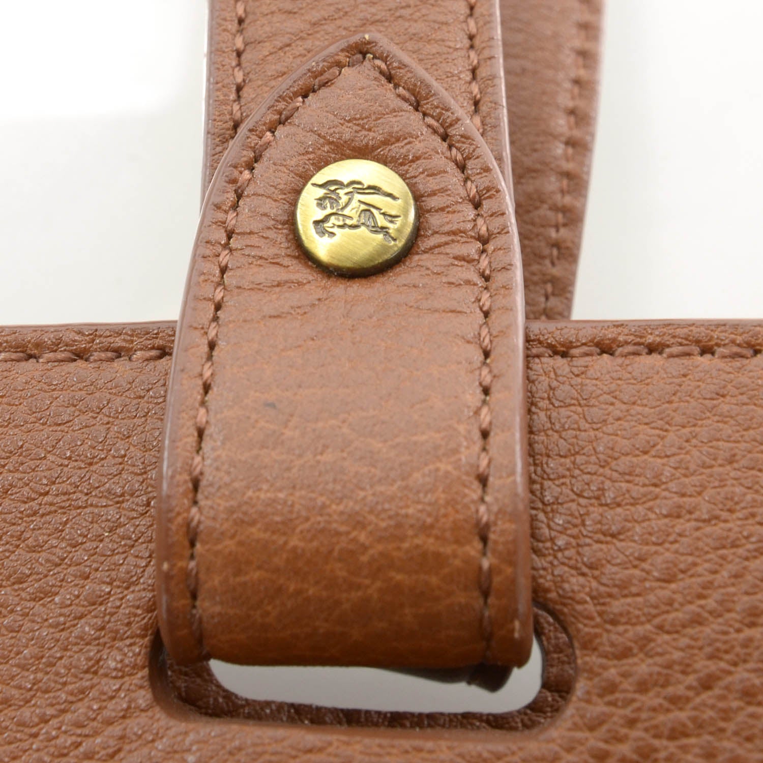 Burberry Suede Crest Embossed Flat Tote 6 of 9