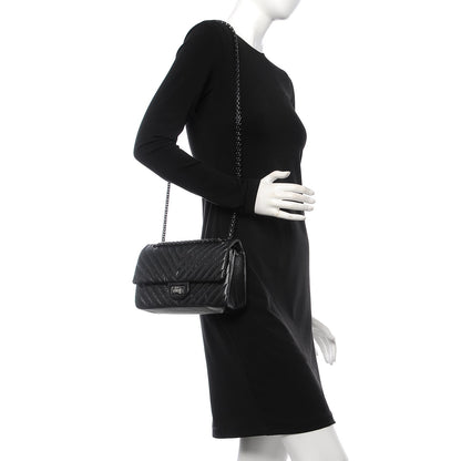 Chanel Aged Calfskin Chevron Quilted 2.55 Reissue 225 So Black 2 of 8