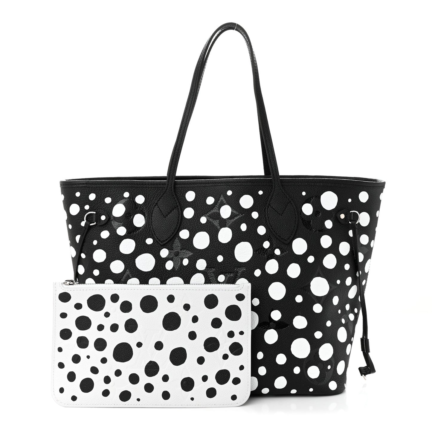LV X YK Empreinte Neverfull MM Black White