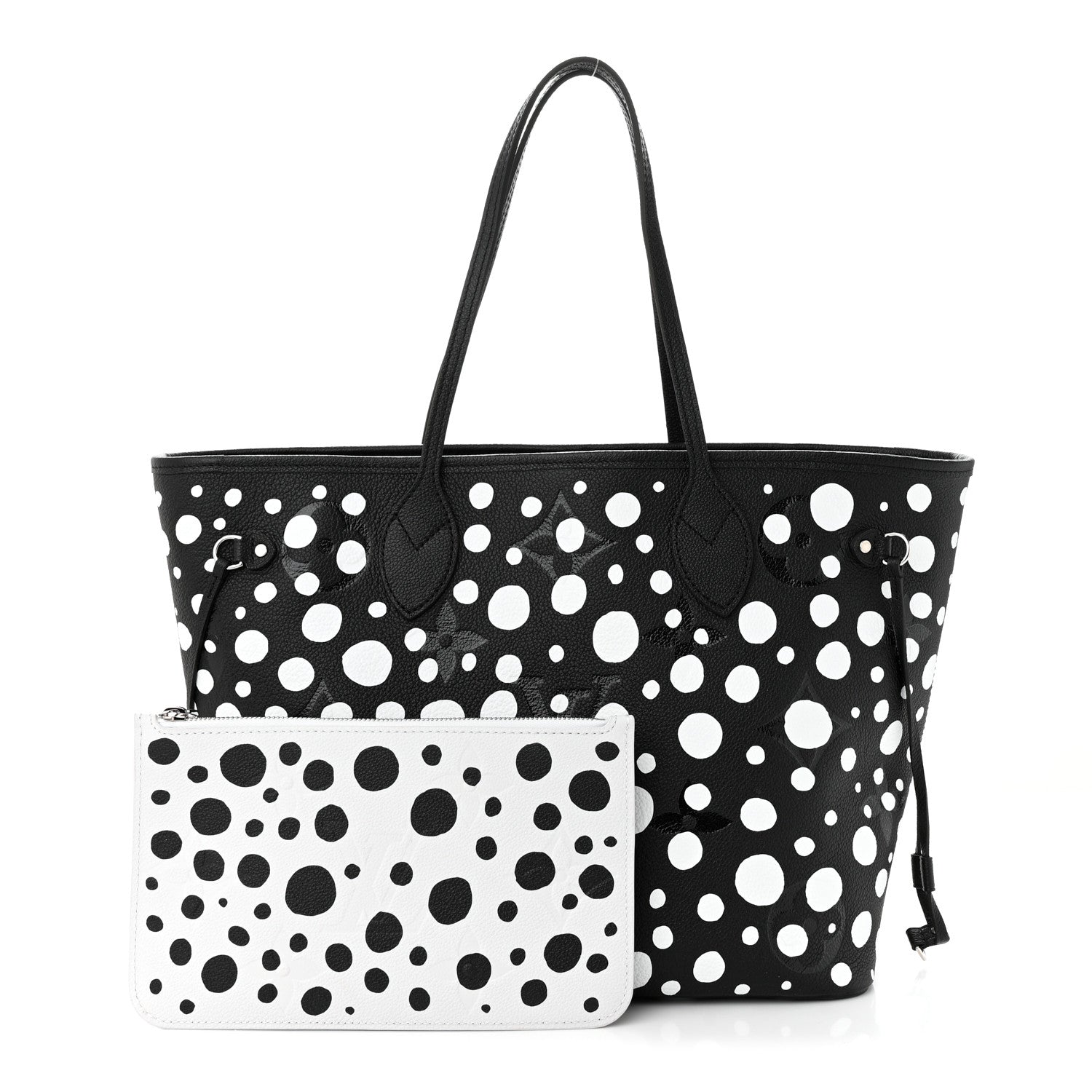 Louis Vuitton LV X YK Empreinte Neverfull MM Black White 1 of 11