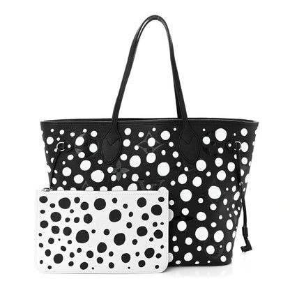 Louis Vuitton LV X YK Empreinte Neverfull MM Black White 1 of 11