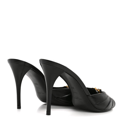 Saint Laurent Nappa Sugar Babylone 90 Mules 36.5 Black 5 of 11