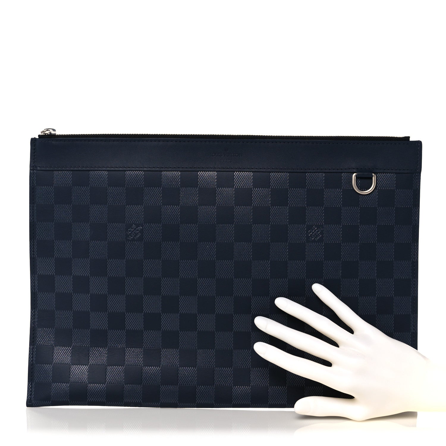 Louis Vuitton Damier Infini Discovery Pochette GM Astral Silver 2 of 9