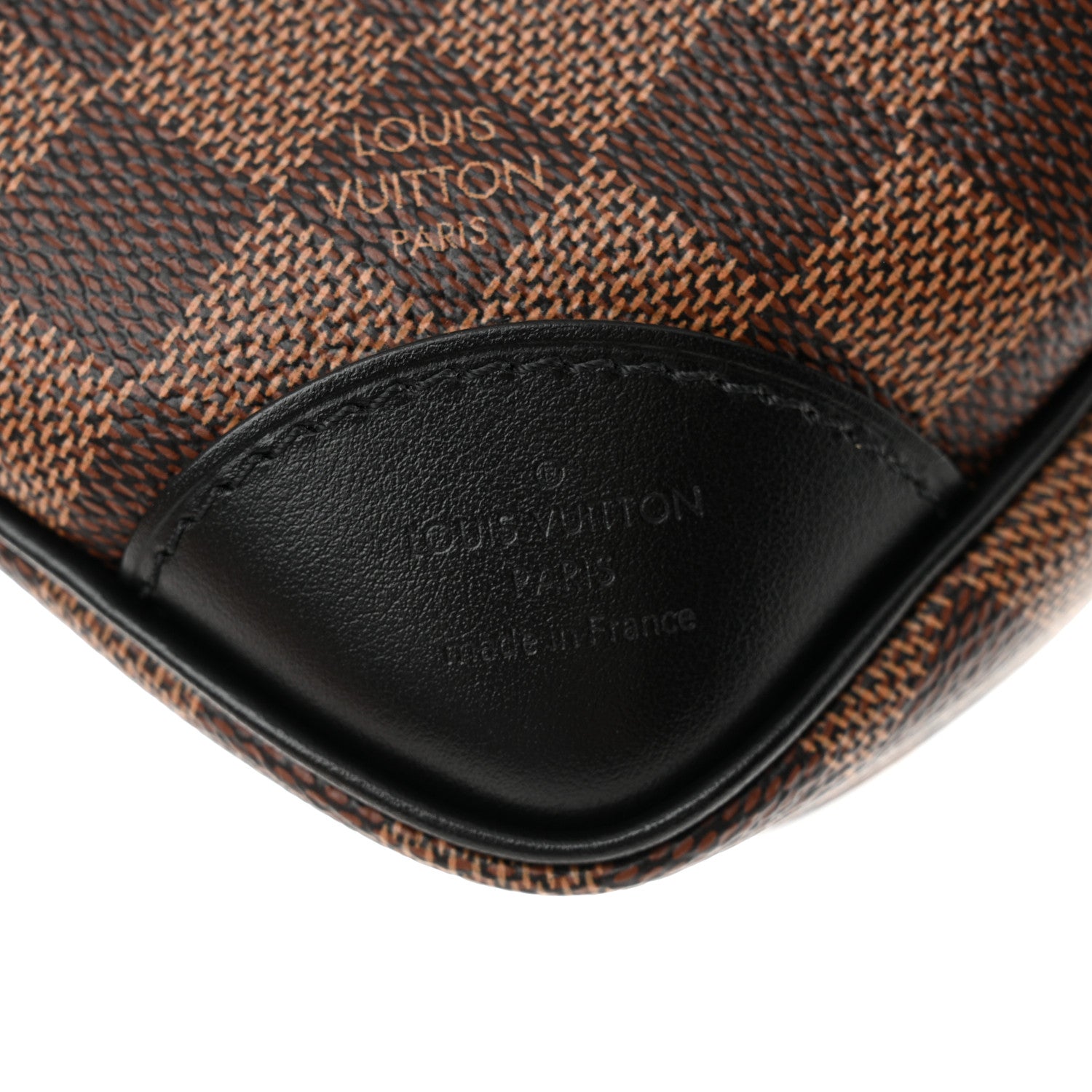 Louis Vuitton Damier Ebene Odeon PM Black 6 of 9