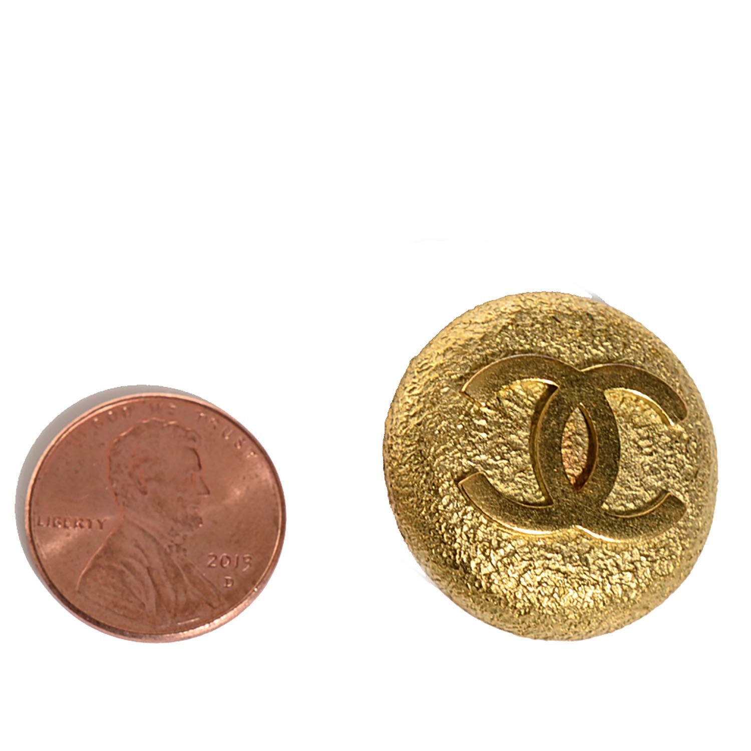 Chanel CC Clip On Earrings Gold 2 of 4