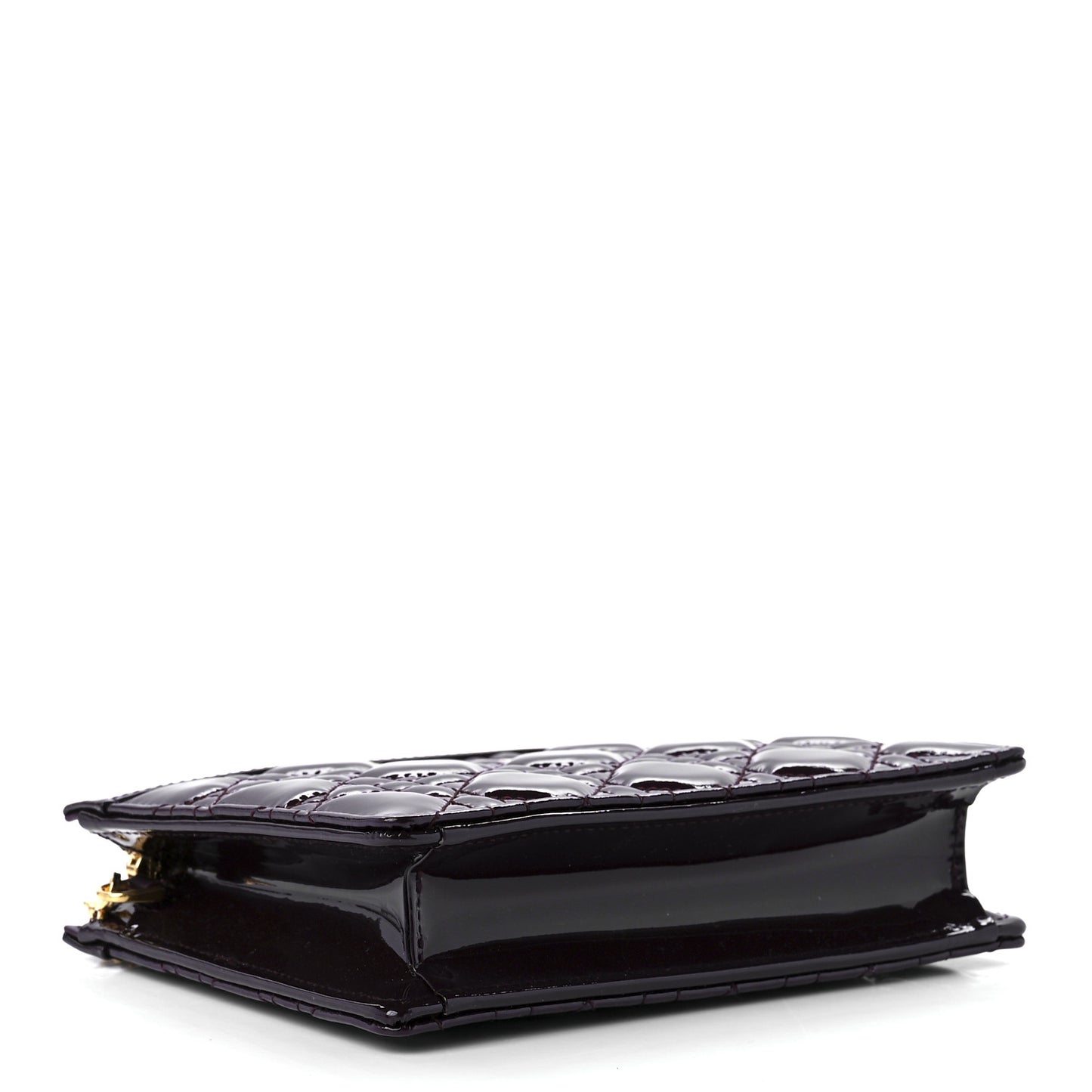 Patent Cannage Caro Zipped Pouch With Chain Amaranth