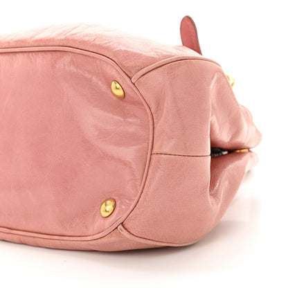 Miu Miu Vitello Shine Small Bow Shopping Tote Loto 11 of 13