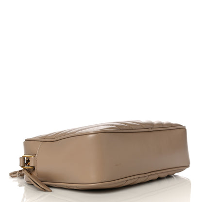 Saint Laurent Calfskin Matelasse Monogram Lou Camera Bag Dark Latte 4 of 13