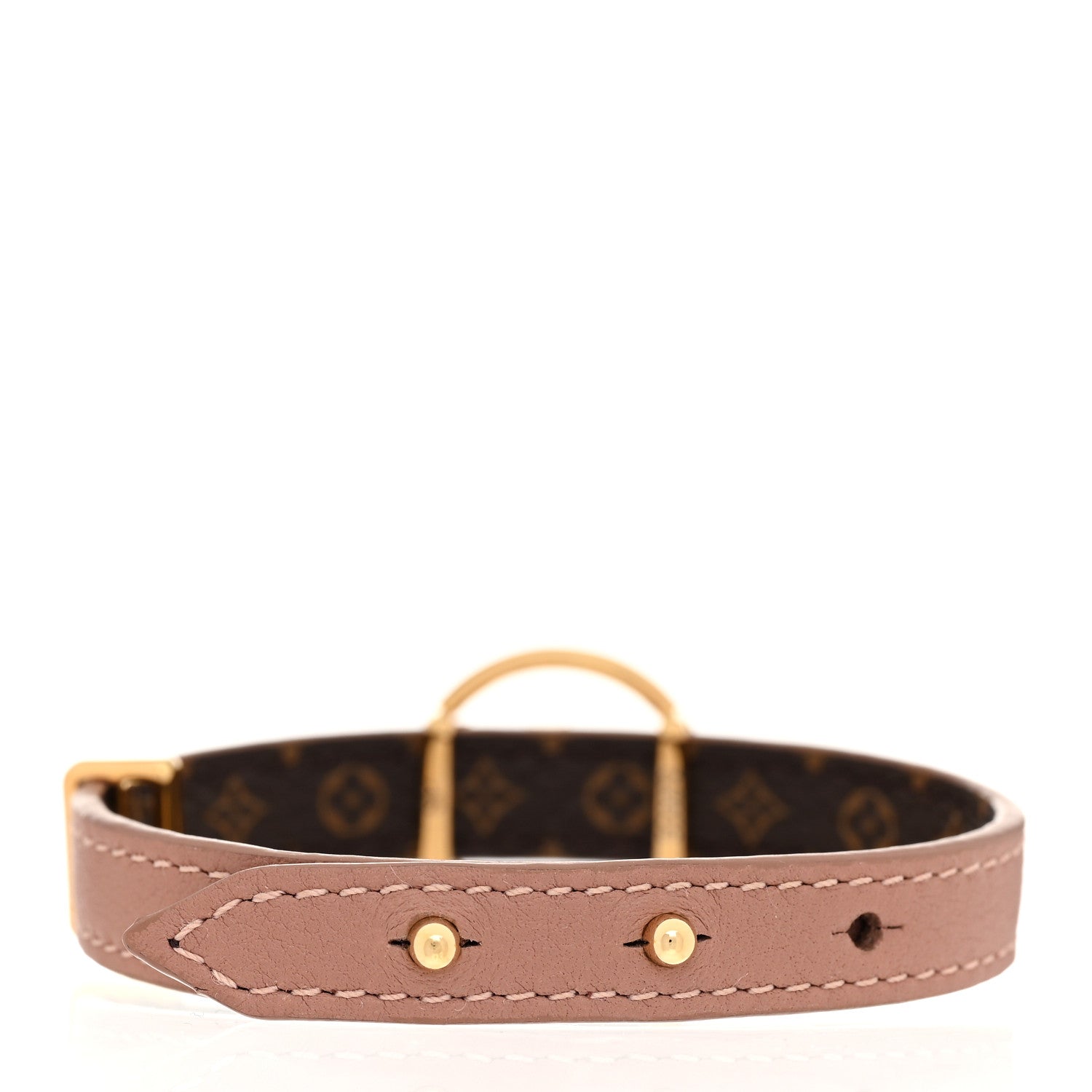 Louis Vuitton Monogram Calfskin LV Eclipse Reversible Bracelet 19 Rose Poudre 3 of 6