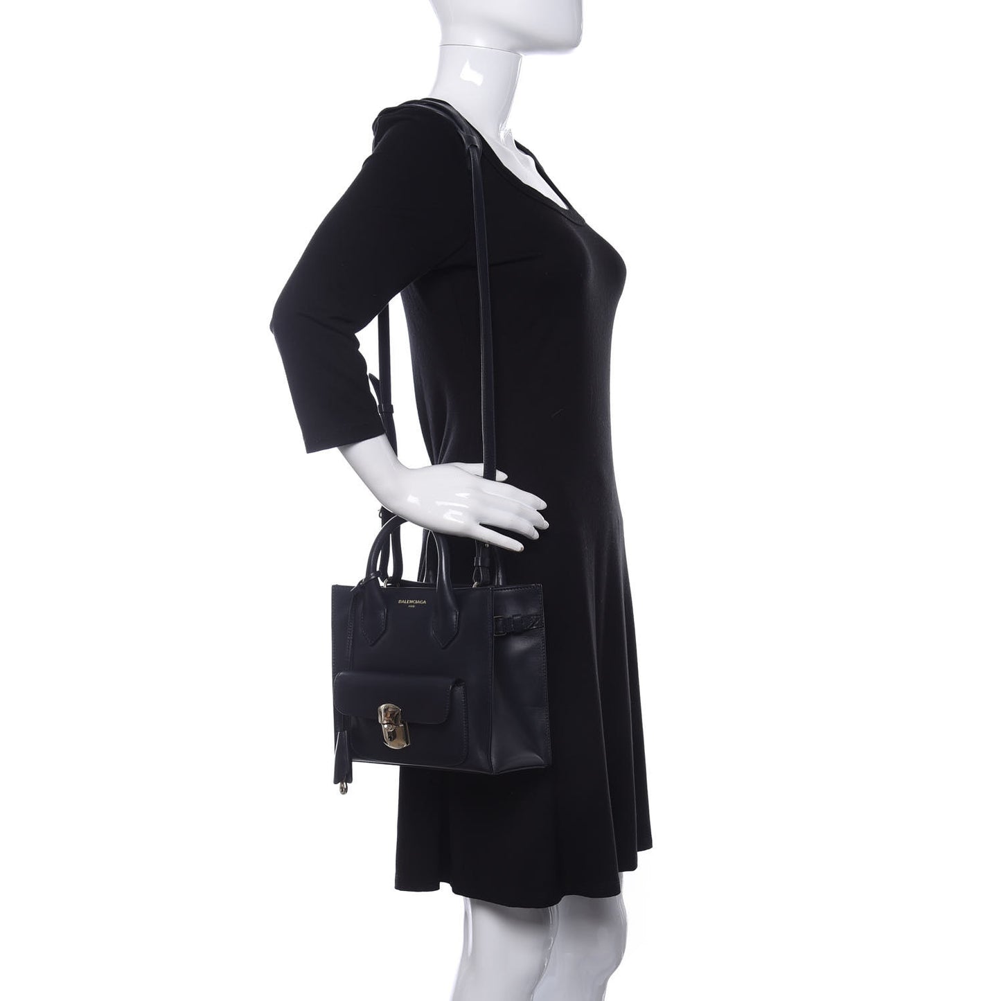Calfskin Padlock Mini All Afternoon Tote Bleu Nuit