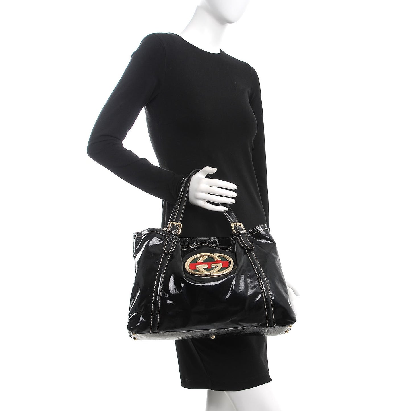 Dialux Medium Britt Shoulder Bag Black