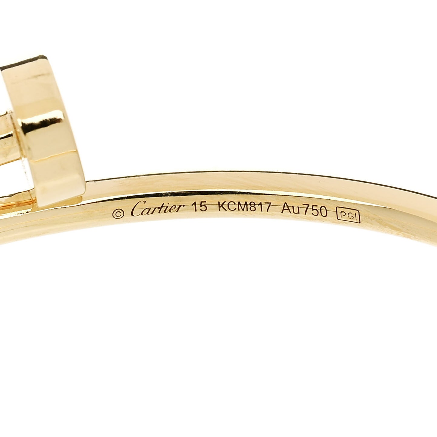 18K Yellow Gold Small Juste Un Clou Bracelet 15