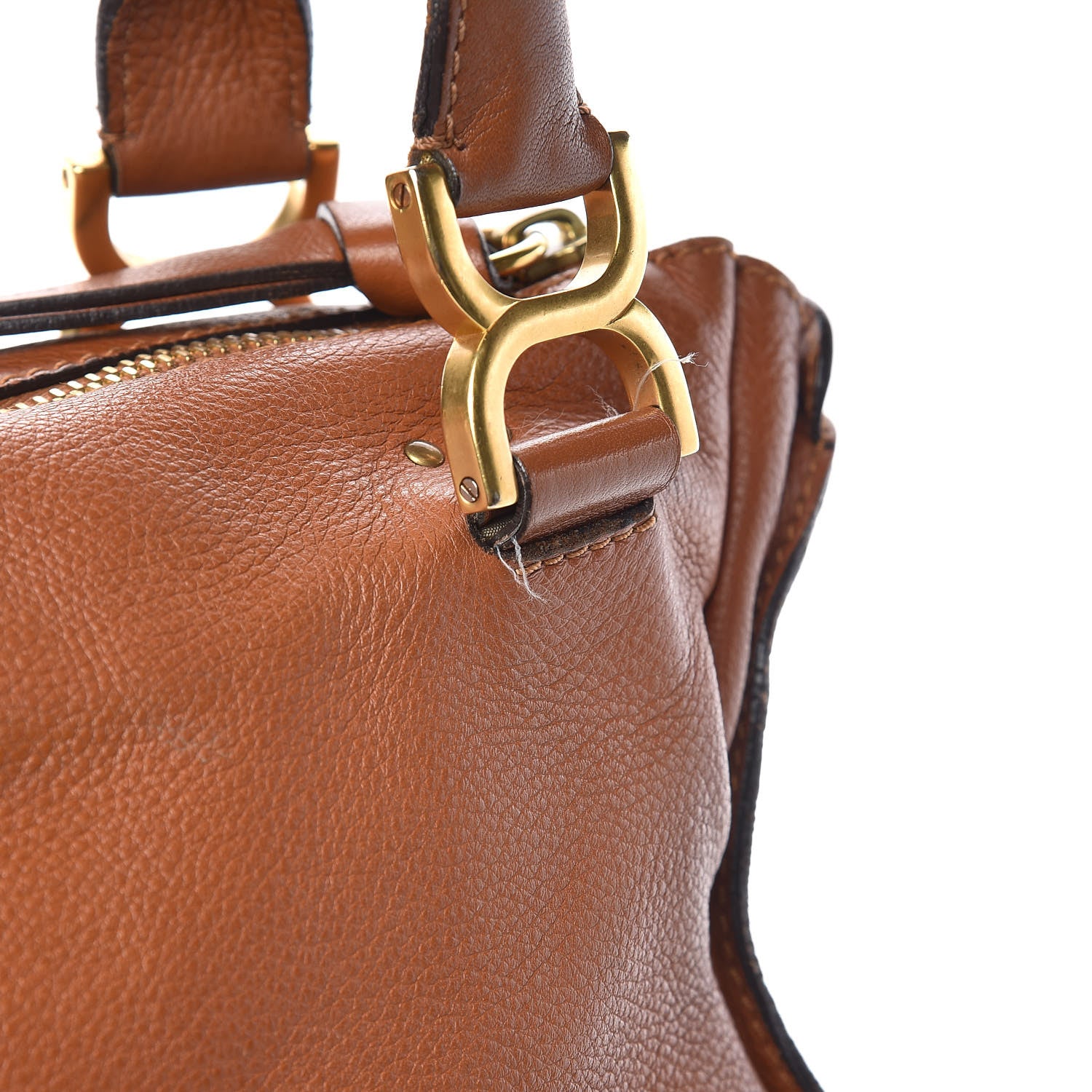 Chloe Calfskin Medium Marcie Satchel Tan 9 of 19