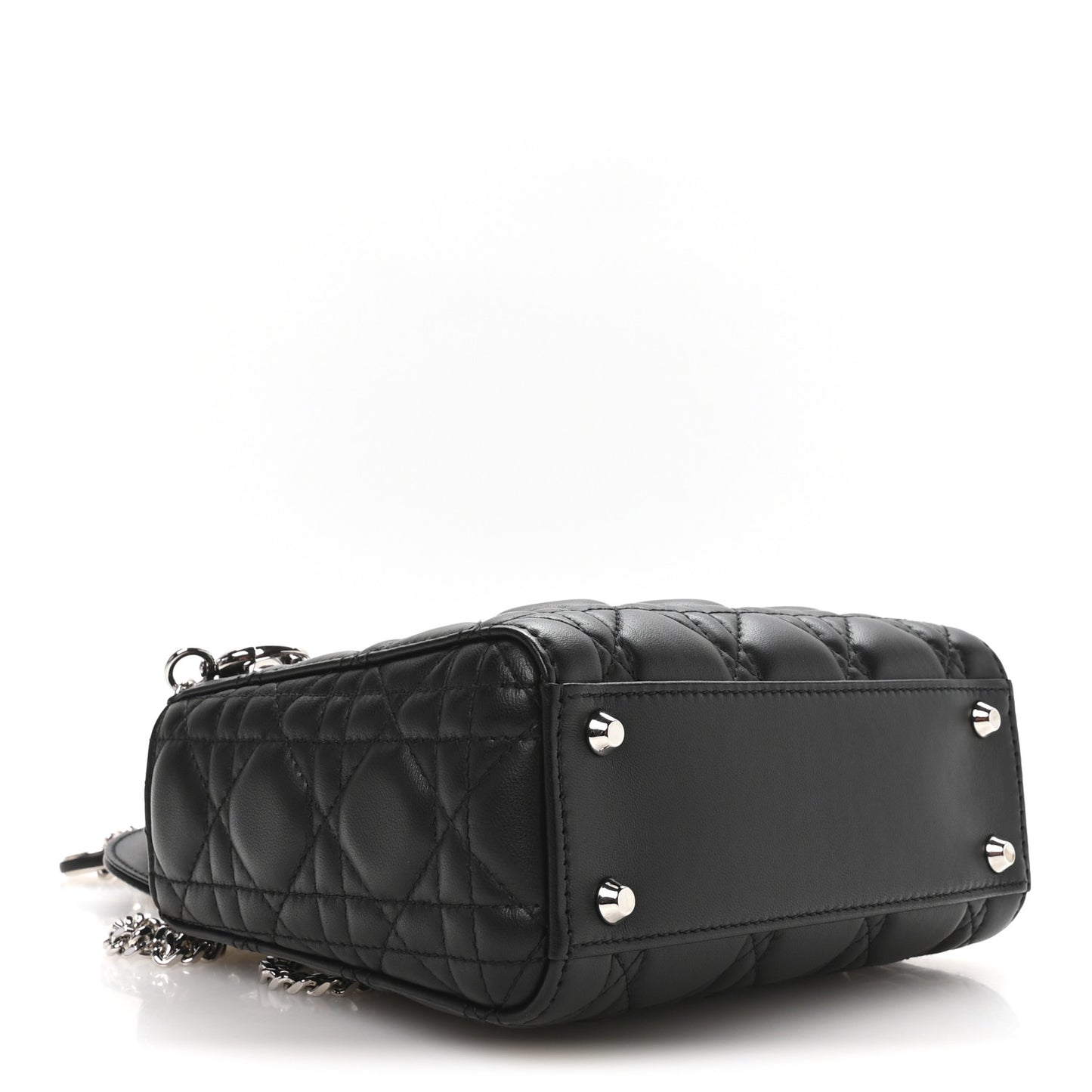 Lambskin Cannage Mini Lady Dior Black