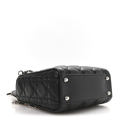 Christian Dior Lambskin Cannage Mini Lady Dior Black 4 of 11