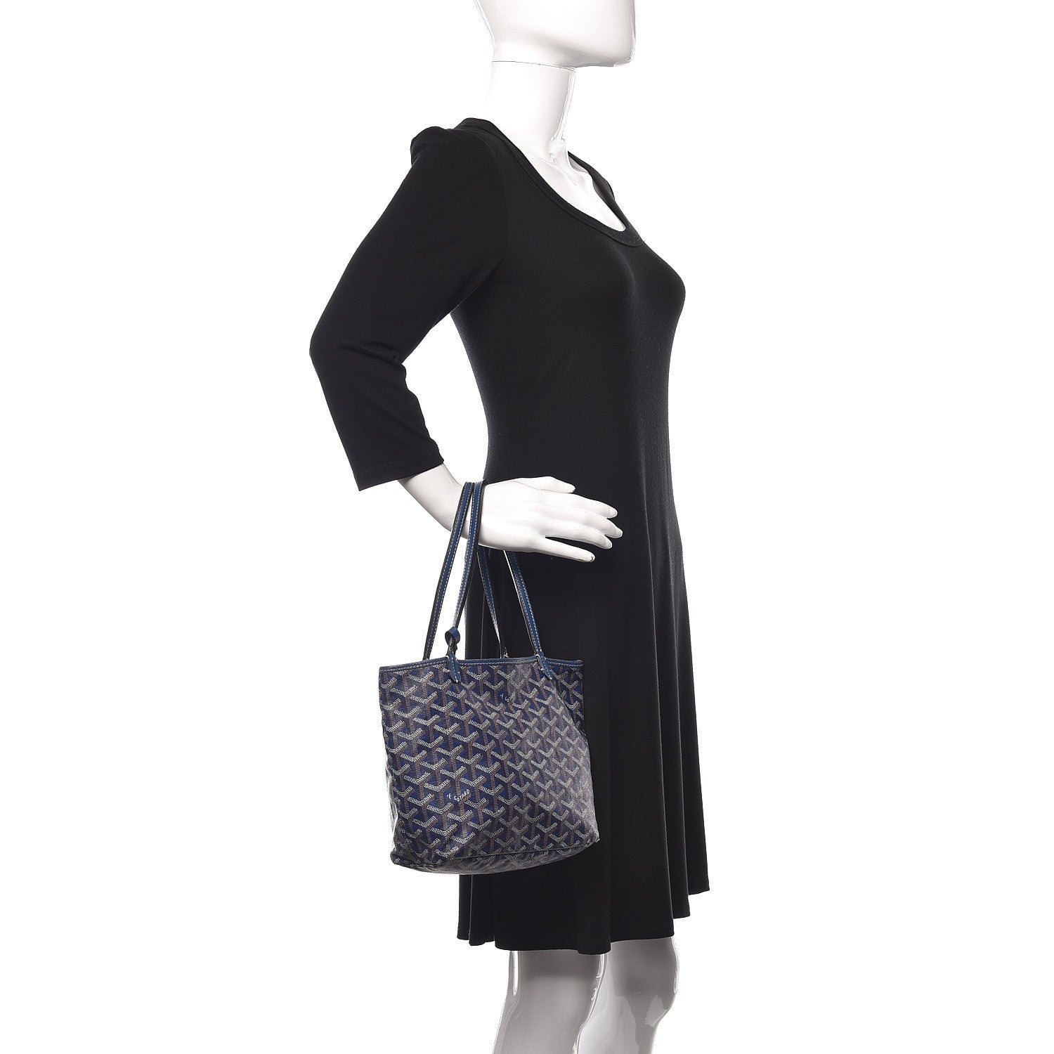 Goyard Saint Louis Junior Jr PM Tote Blue 2 of 26