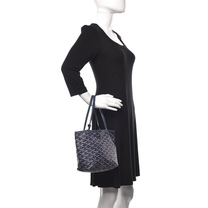 Goyard Saint Louis Junior Jr PM Tote Blue 2 of 26