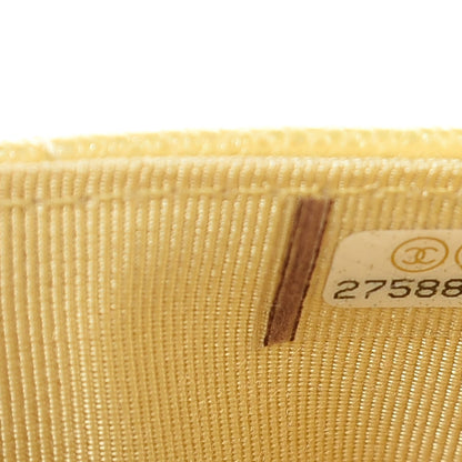 Chanel Iridescent Caviar Quilted Wallet on Chain WOC Yellow 8 of 11