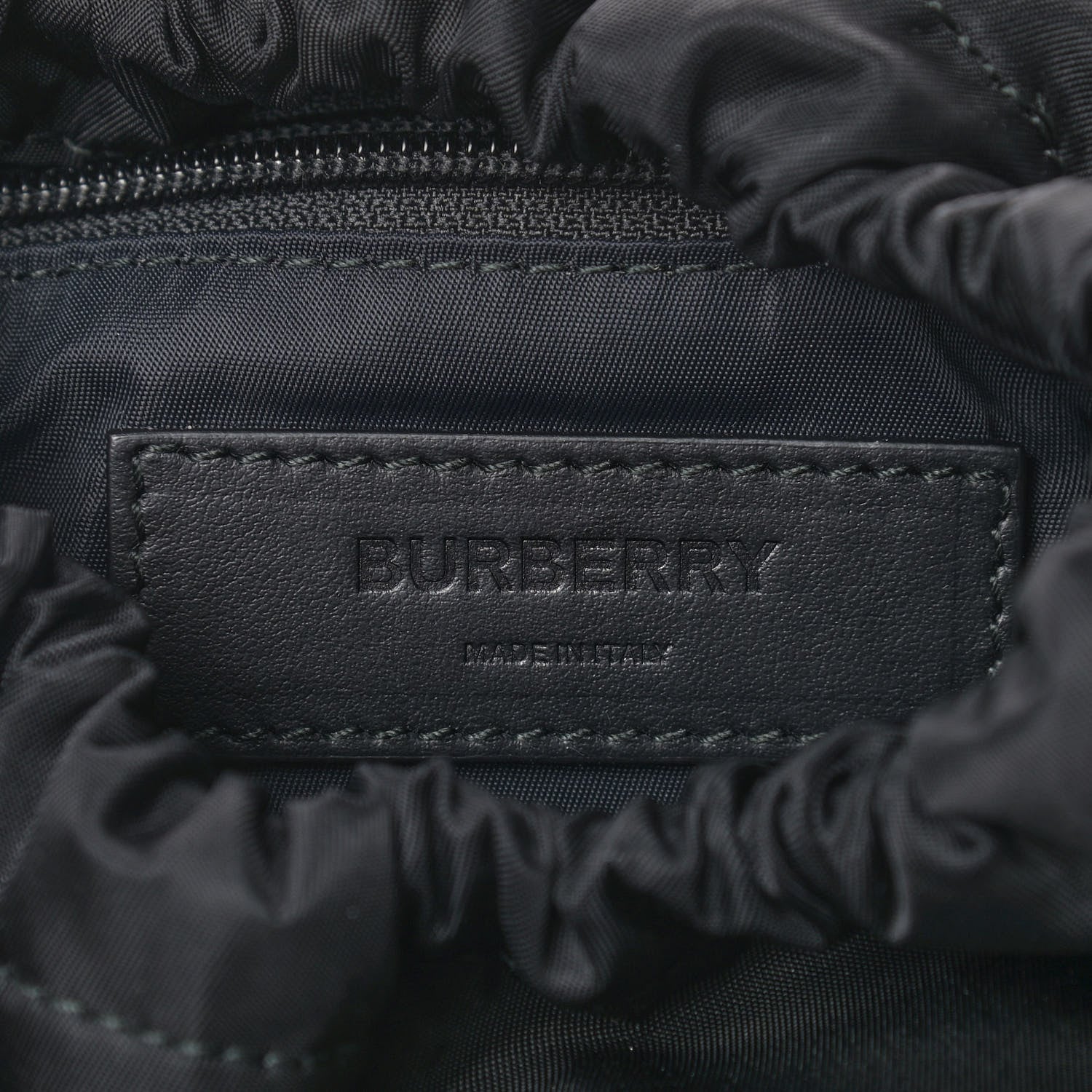 Burberry Nylon Medium Leo Sling Bag Black Yellow Grey 6 of 9