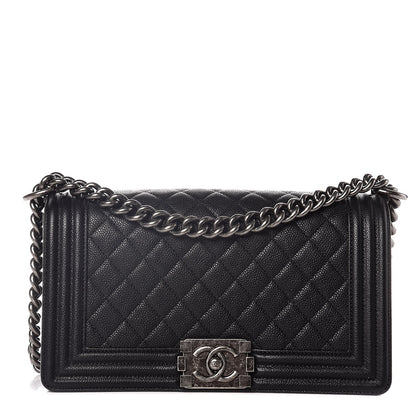 Chanel Caviar Quilted Medium Boy Flap Black 1 of 10