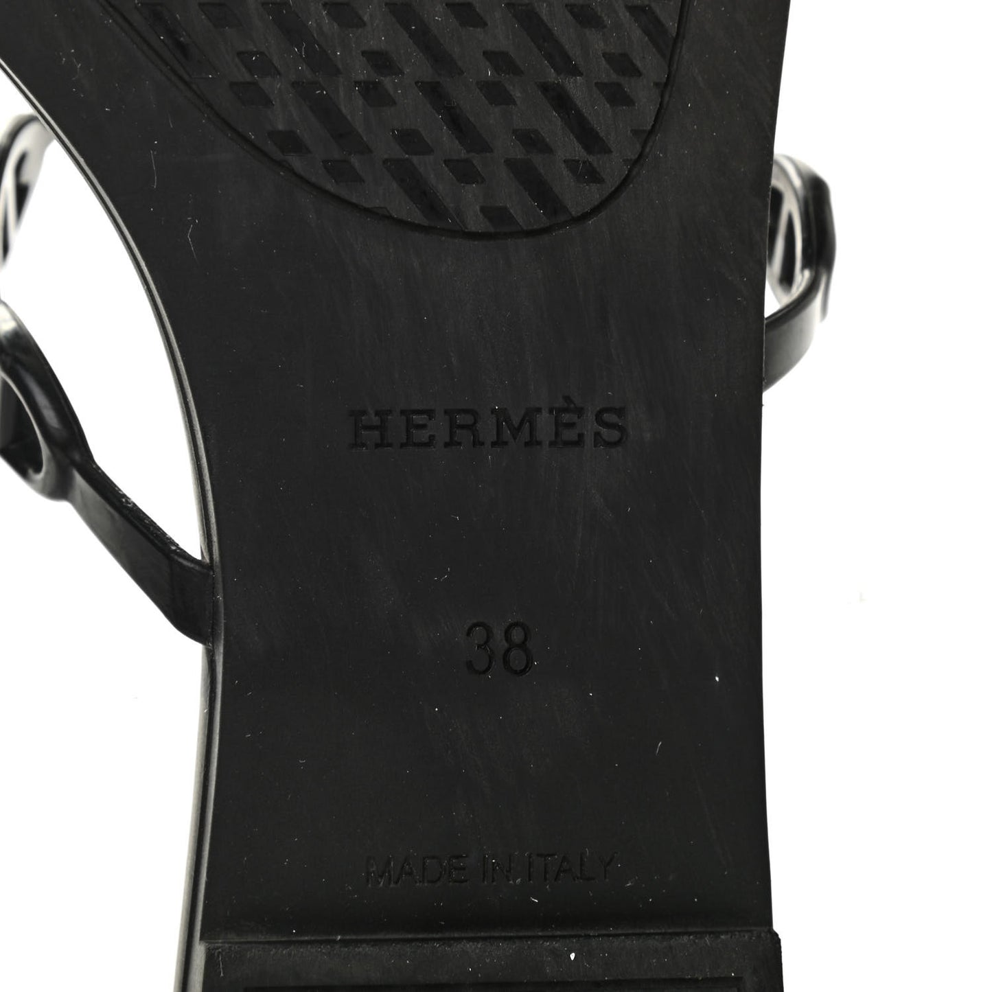 Rubber Chaine d'Ancre Rivage Sandals 38 Black