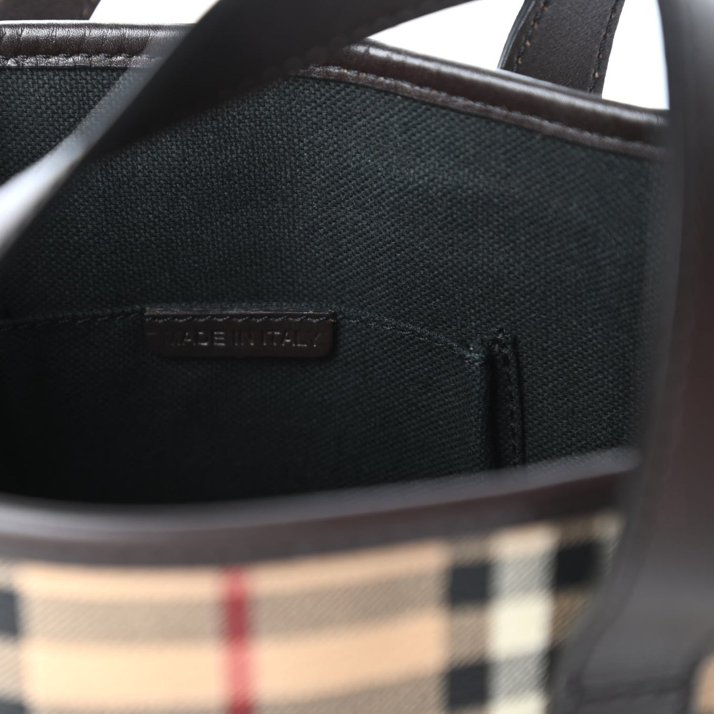 Haymarket Check Small Tote Chocolate