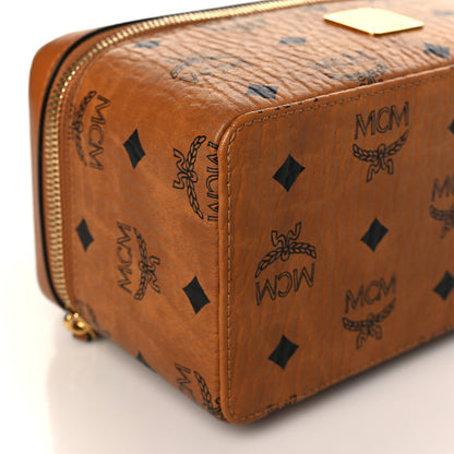 MCM Visetos Vanity Case Cognac 8 of 9