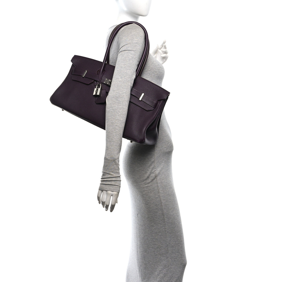 Hermes Togo JPG Shoulder Birkin II 42 Cassis 2 of 13
