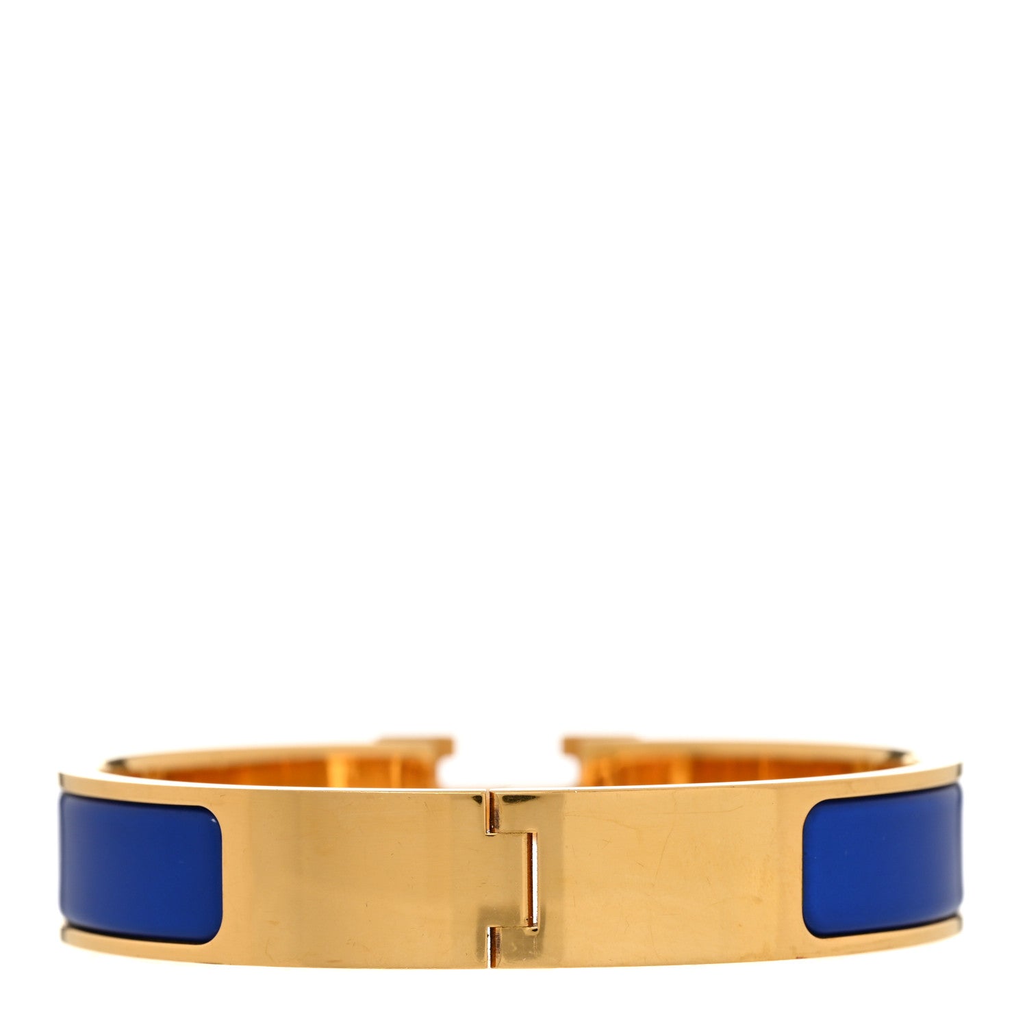Hermes Narrow Enamel Clic Clac H Bracelet PM Bleu Drapeau 3 of 6