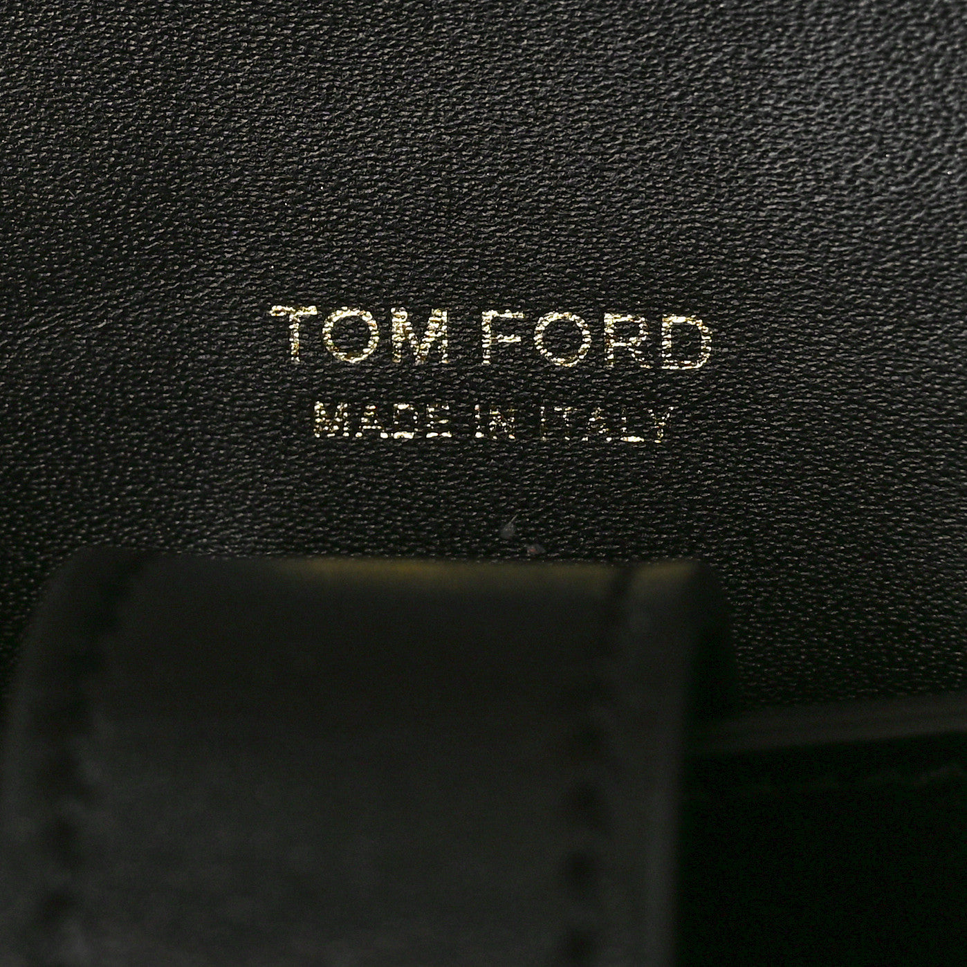 Palmellato Calfskin Hidden TF Top Handle Black