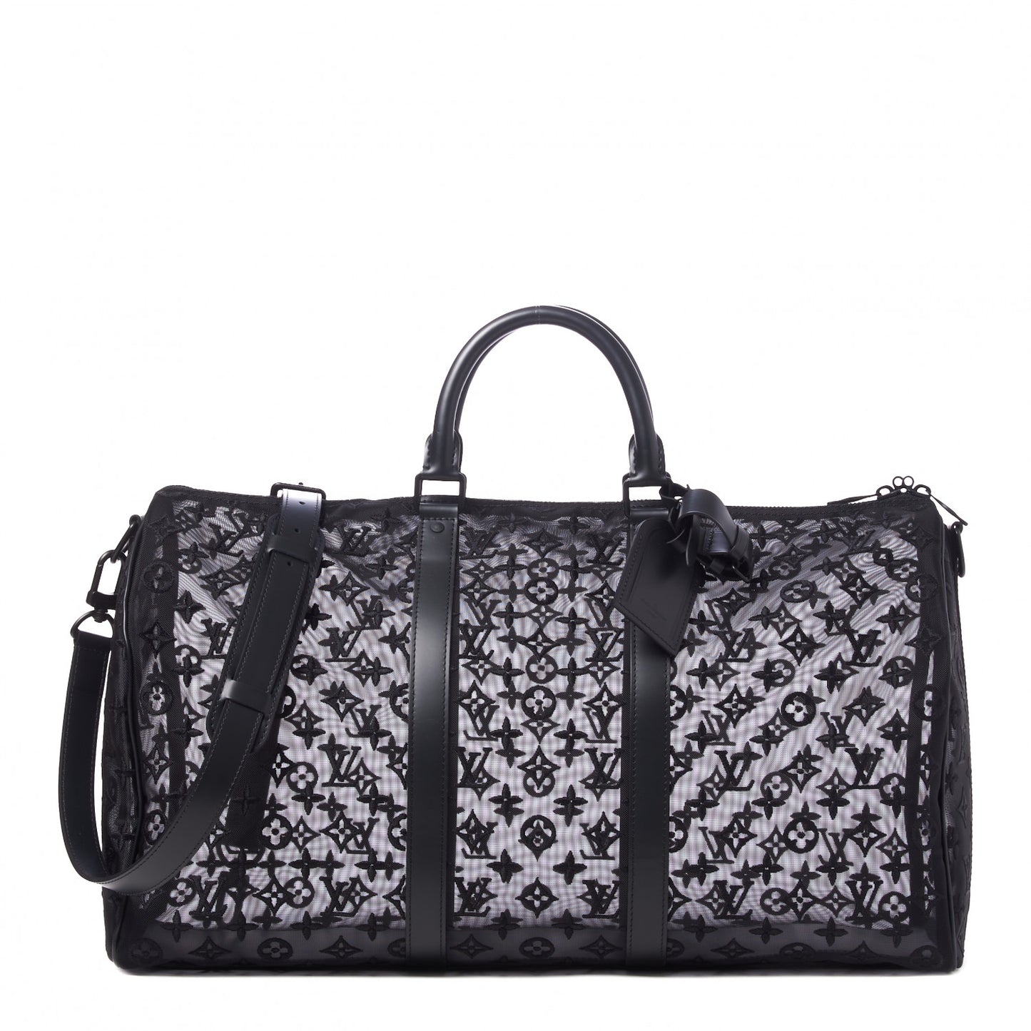 Monogram See Through Keepall Bandouliere 50 Black