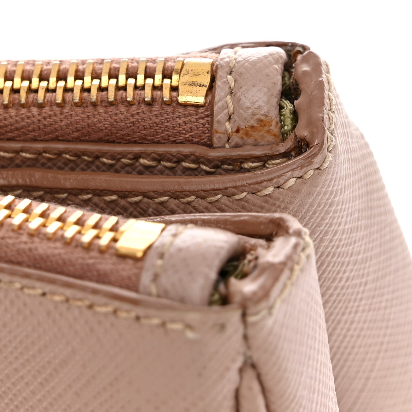 Saffiano Lux Large Galleria Double Zip Tote Cammeo
