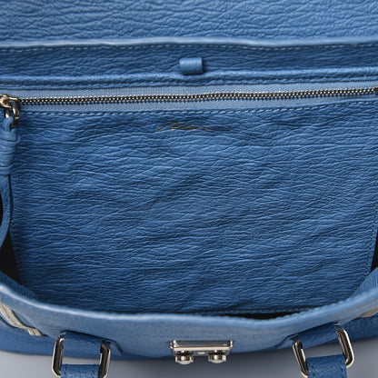 3.1 Phillip Lim 3.1 Textured Calfskin Medium Pashli Satchel Light Blue 8 of 8