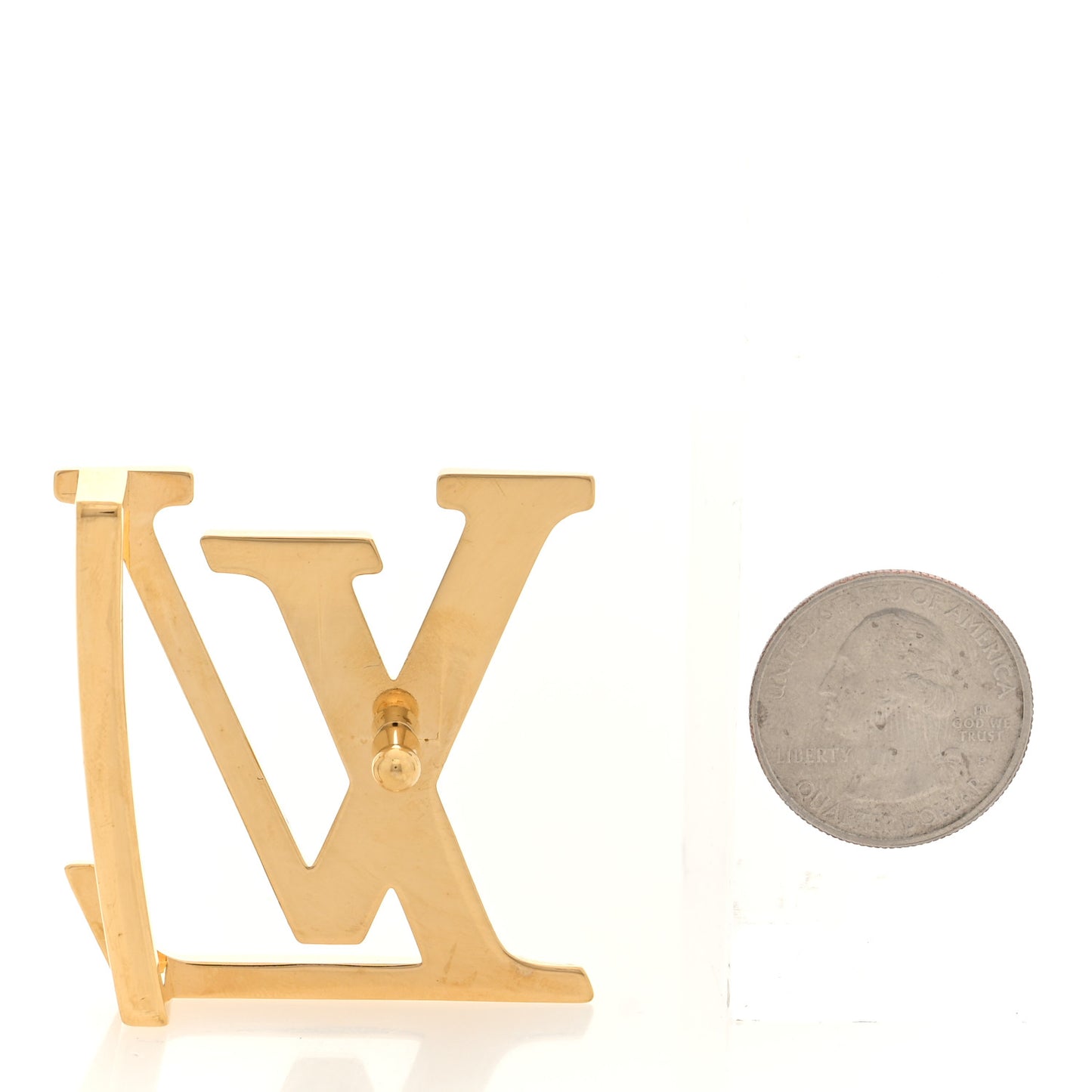 LV Initiales Belt Buckle Gold