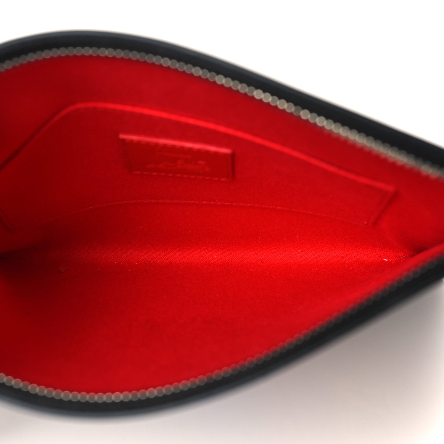 Christian Louboutin Calfskin Loubicute In Love Charms Clutch Black 5 of 6