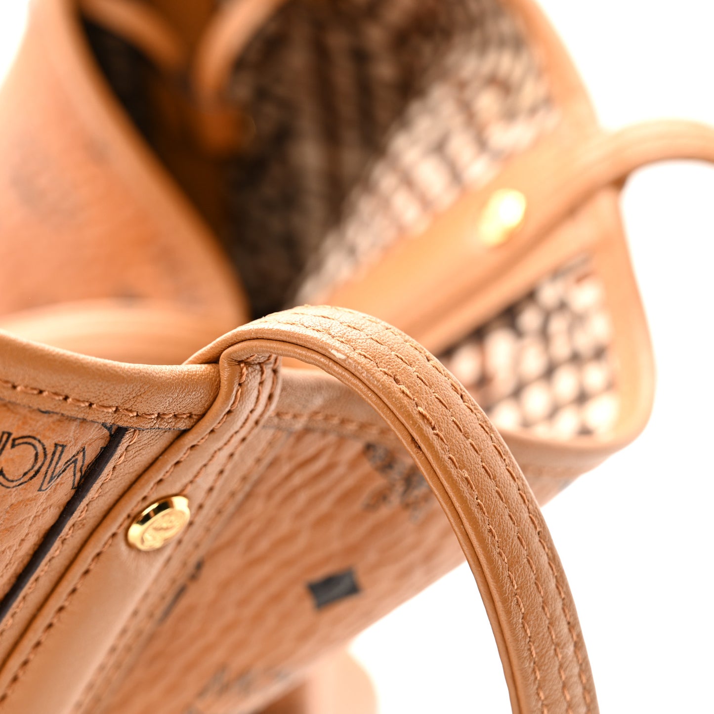 Visetos Medium Liz Reversible Shopper Tote Cognac