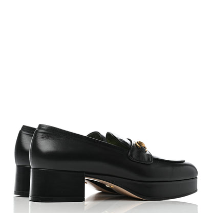 Gucci Goatskin Houdan Platform Loafers 41 Black 3 of 6