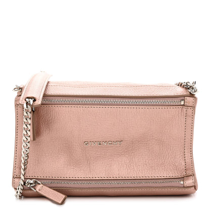 Givenchy Metallic Sugar Goatskin Mini Chain Pandora Light Pink 1 of 11