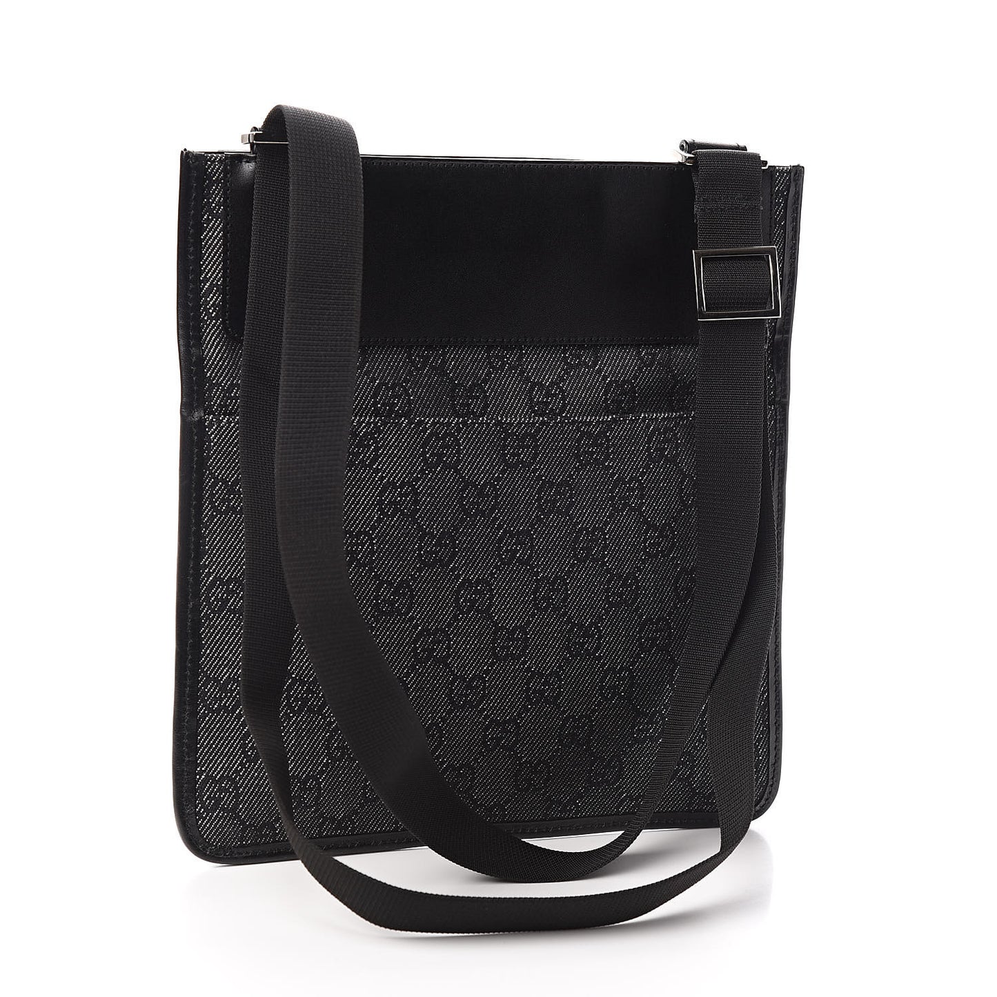 GG Monogram Messenger Crossbody Bag Black