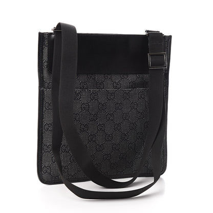 Gucci GG Monogram Messenger Crossbody Bag Black 3 of 11
