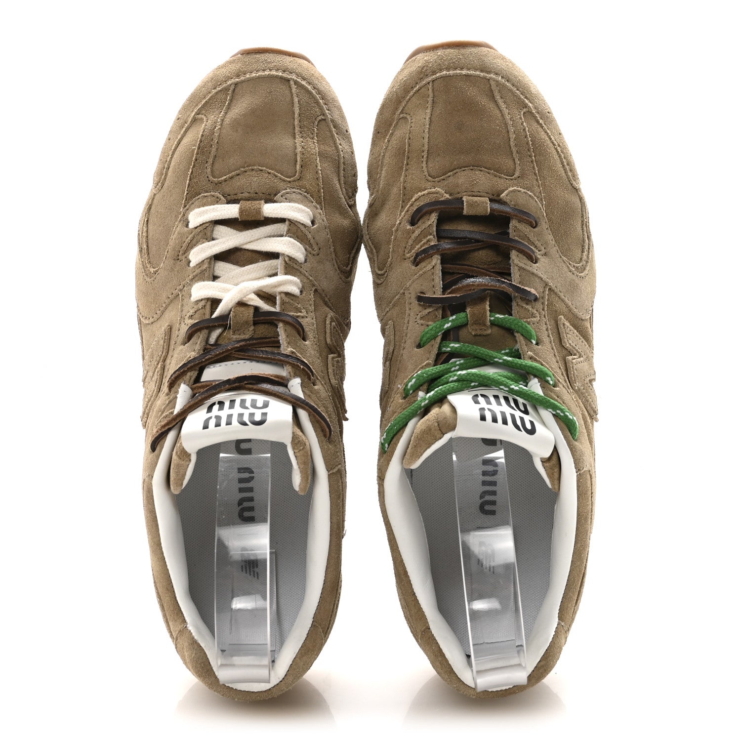 Miu Miu X NEW BALANCE Suede 530 SL Sneakers 39 Ecru 2 of 9