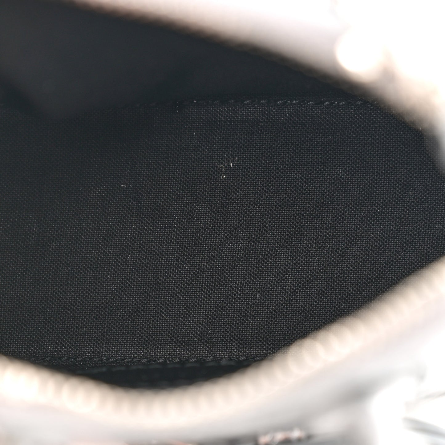 Metallic Calfskin Logo Crocodile Embossed Mini Ville Top Handle Bag Silver Black