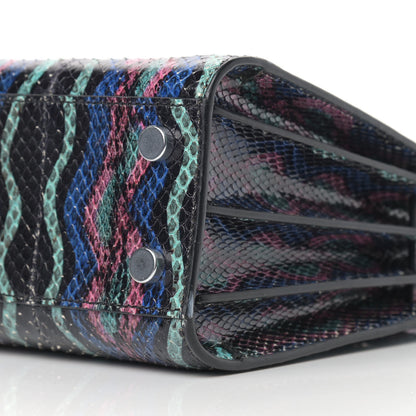 Saint Laurent Snakeskin Curvy Stripe Nano Sac De Jour Multicolor 9 of 23