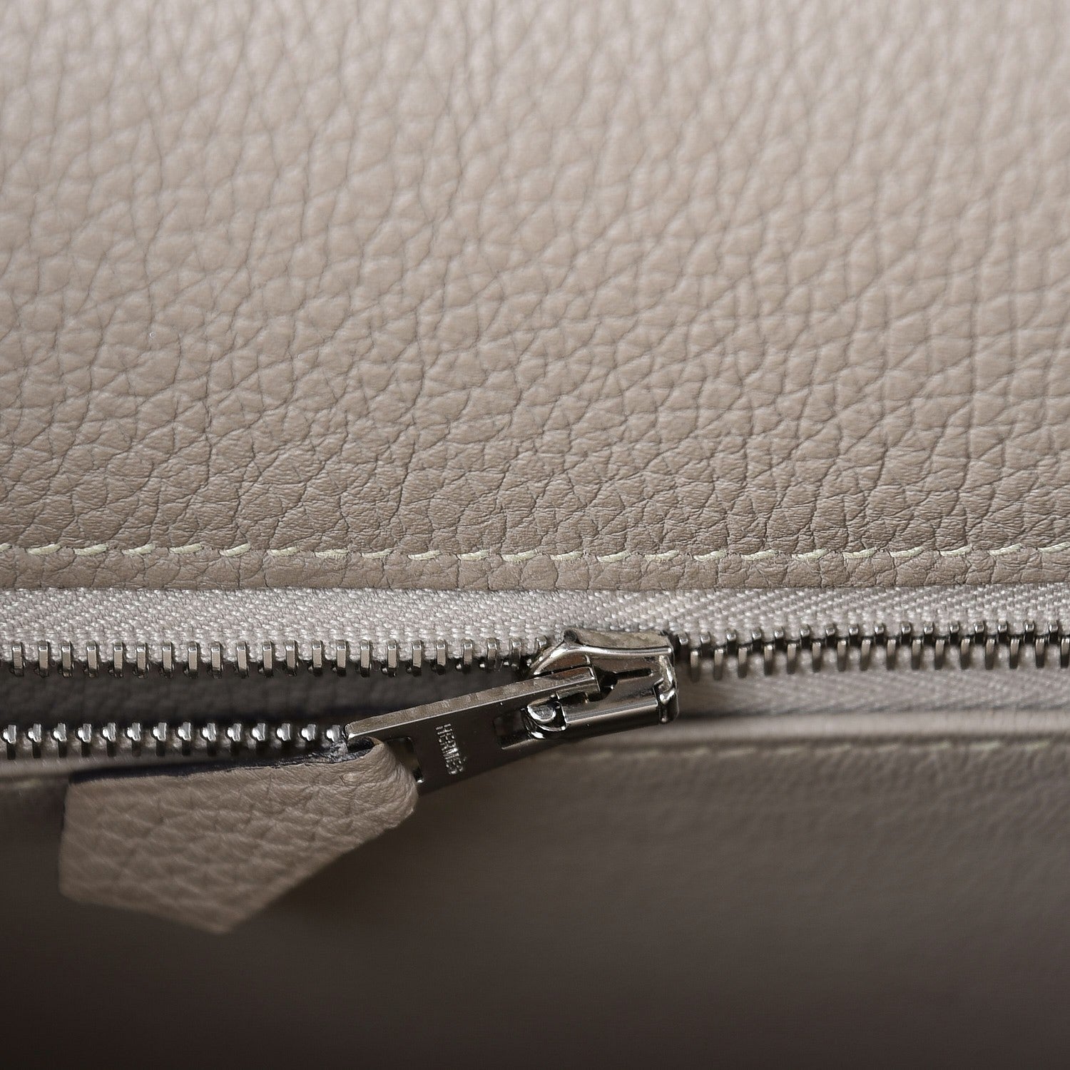 Hermes Taurillon Clemence Kelly Retourne 28 Gris Tourterelle 12 of 27